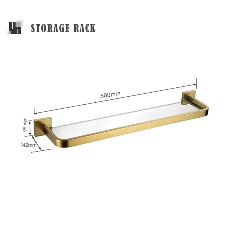 accessoires salle bain doré moderne porte serviettes support papier toilette porte savon vis montage