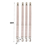 attaches lit clips métalliques couleur noir blanc beige pack 10pcs fixations housse matelas