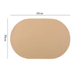 tapis table moderne marron beige bleu clair noir imperméable résistant l'huile uni sans fixation