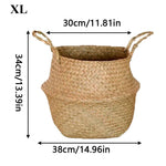 paniers pliables rustiques boho chic poignées corde couleur naturelle fibres tissées decorationintérieur