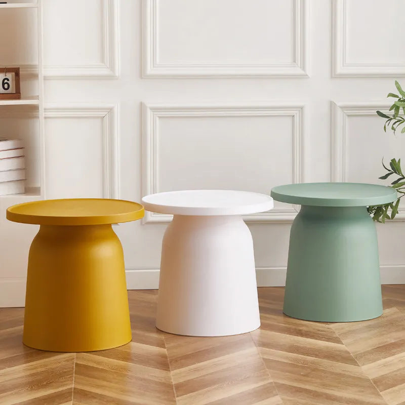 table basse moderne petite taille couleur vert pastel rose gris jaune blanc opacité uni