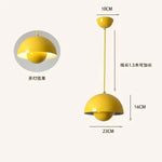 suspension lumineuse moderne sphérique métal jaune rose rouge vert beige doré