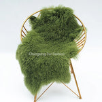 coussin fourrure gris vert rouge violet marron naturel hiver maison laine solide dry frost