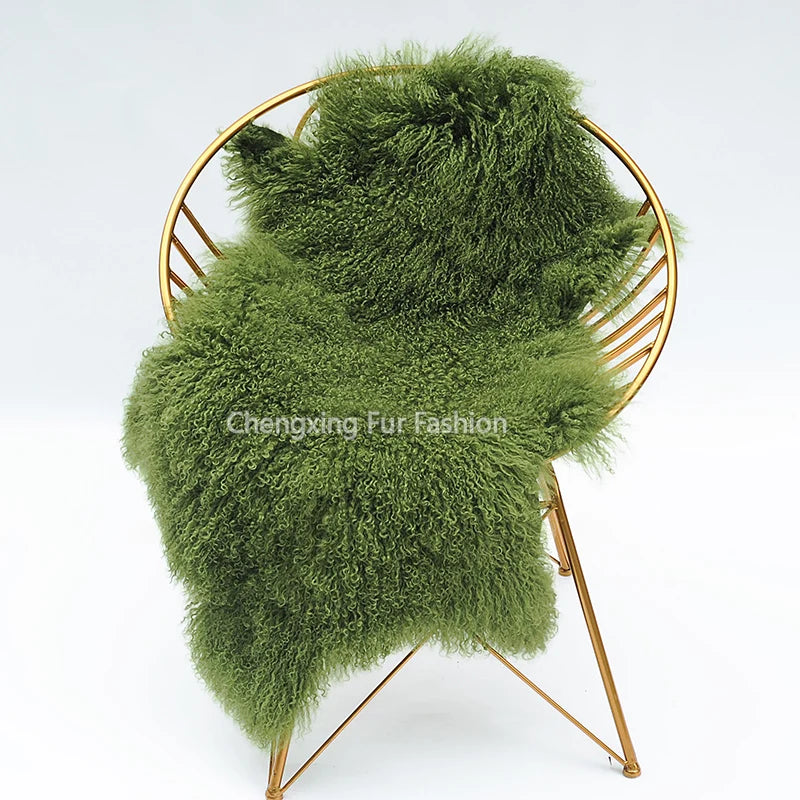 coussin fourrure gris vert rouge violet marron naturel hiver maison laine solide dry frost