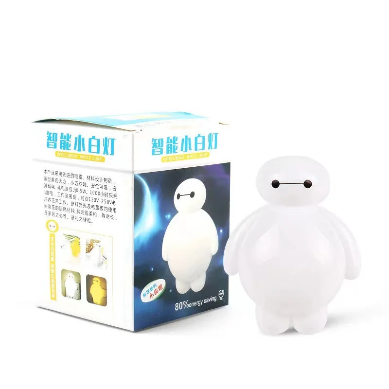 veilleuse nuit animal compagnie blanc moderne adhésif interrupteur prise us led économieénergie fluxlumineuxABS