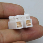 connecteurs blancs adhésifs câbles broches borniers fonctionnels led plat lisses basse tension