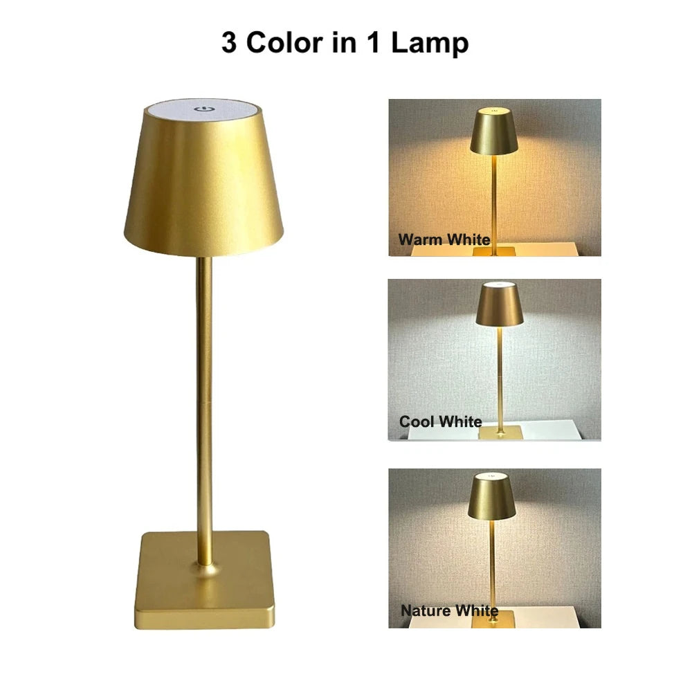 lampe table rechargeable led noir moderne base plate abatjour cable charge