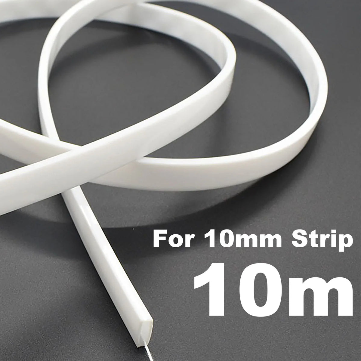 tube flexible blanc translucide moderne led étanche ip67 12mm ws2812 adaptable longueur