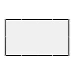 écran projection blanc noir pvc moderne 60 72 84 100 120 150 pouces