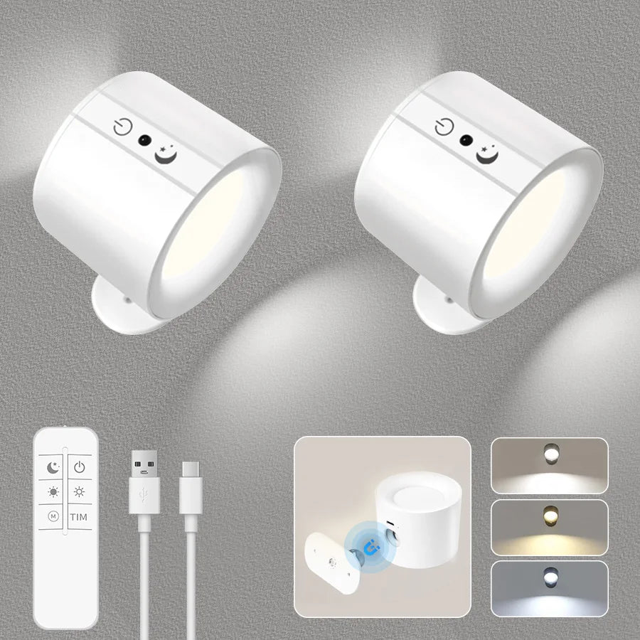 lampe murale moderne rechargeable blanc fixée adhésif flux lumineux 249 2000 led chambre salon