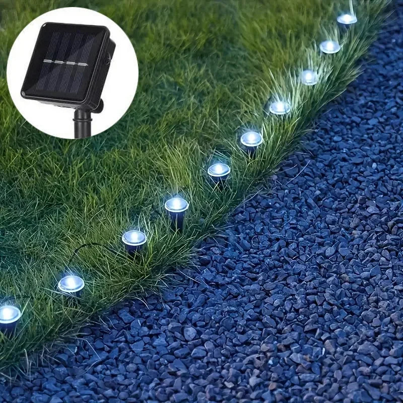 spots solaires led noirs modernes commande tactile ip68 protection abs matériaux