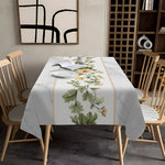 nappe imperméable polyester fleur blanche verte classique maison extérieur mariage festivité