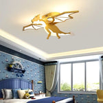 lampe dragon or moderne certification multiple led chambre enfants restaurant decoration intérieure