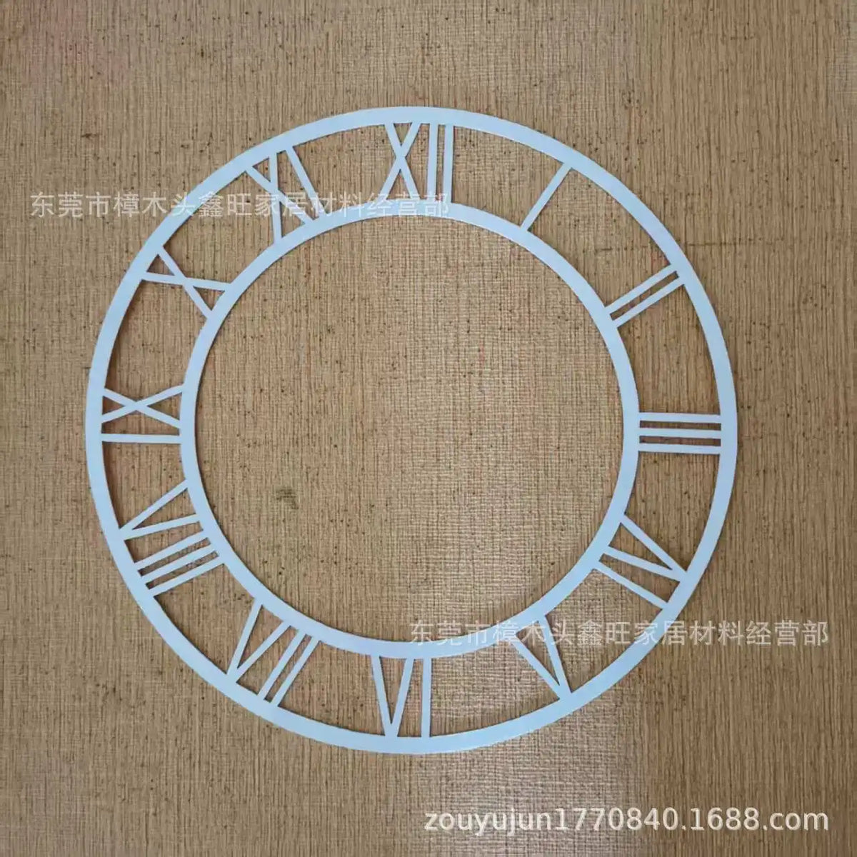 cadre montre classique numéros romains bleu argent or noir acrylique mur carrelage moderne decoration