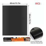 tapis cuisson antiadhésif réutilisable résistant chaleur fond four noir moderne silicone