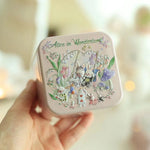 boîtes métalliques réutilisables boîtes bonbons vintage illustrées animaux motifs floraux opaques mignonnes