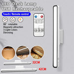lampe led rechargeable usb moderne minimaliste blanc adhésif 32cm 42cm