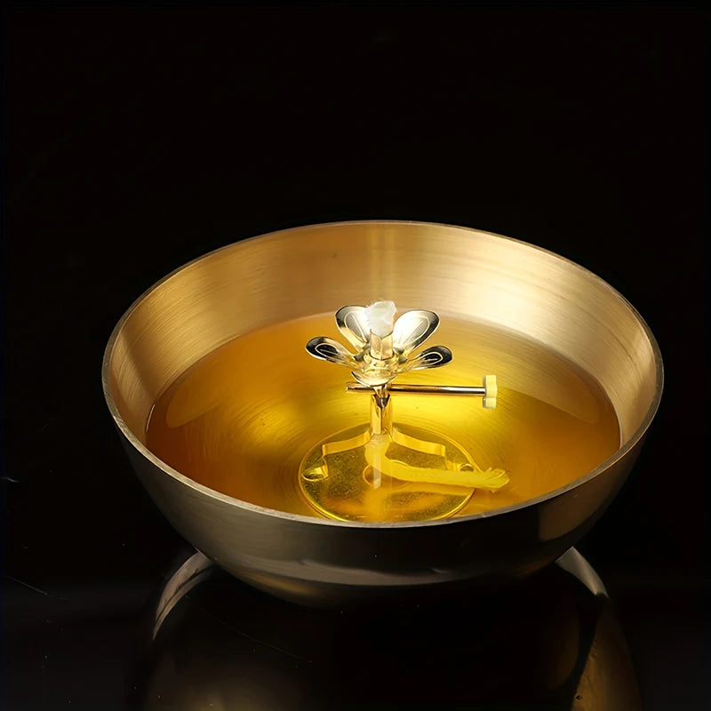 allumeur flamme support bougie moderne doré finition lisse décoration maison adhésif inclusion fleur élégant