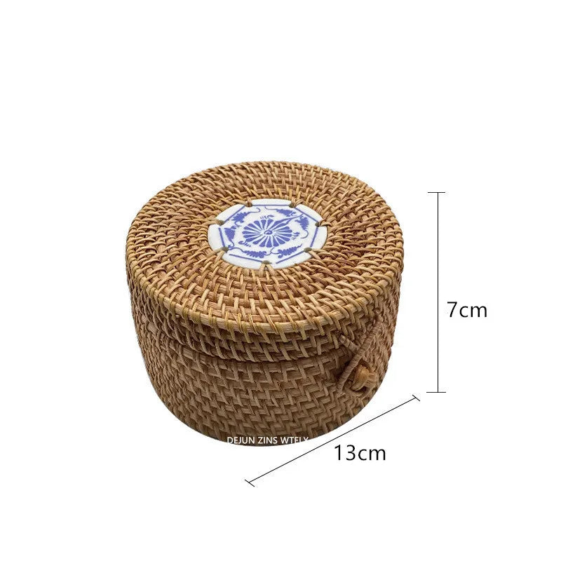 paniers rangement osier tissé naturel couvercle réutilisable respectueux environnement traditionnel artisanal