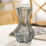 vases verre transparent diamant rose bleu gris vert moderne