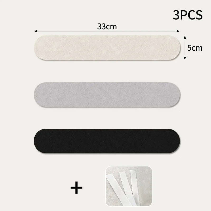 tableau mural feutre gris clips pinces objets deco cartes postales bijoux accessoires moderne minimaliste