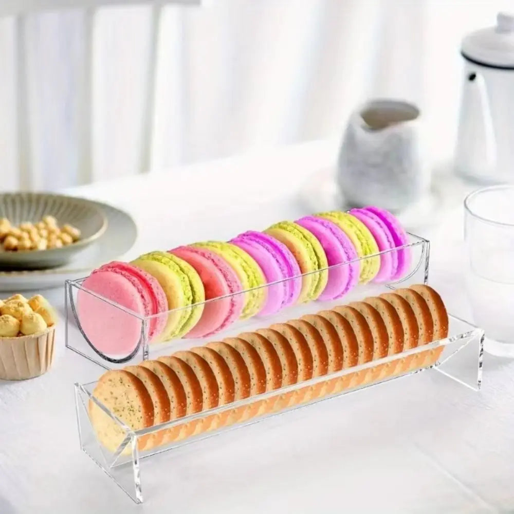 support biscuits transparent moderne empilable durable sans motif shape shape