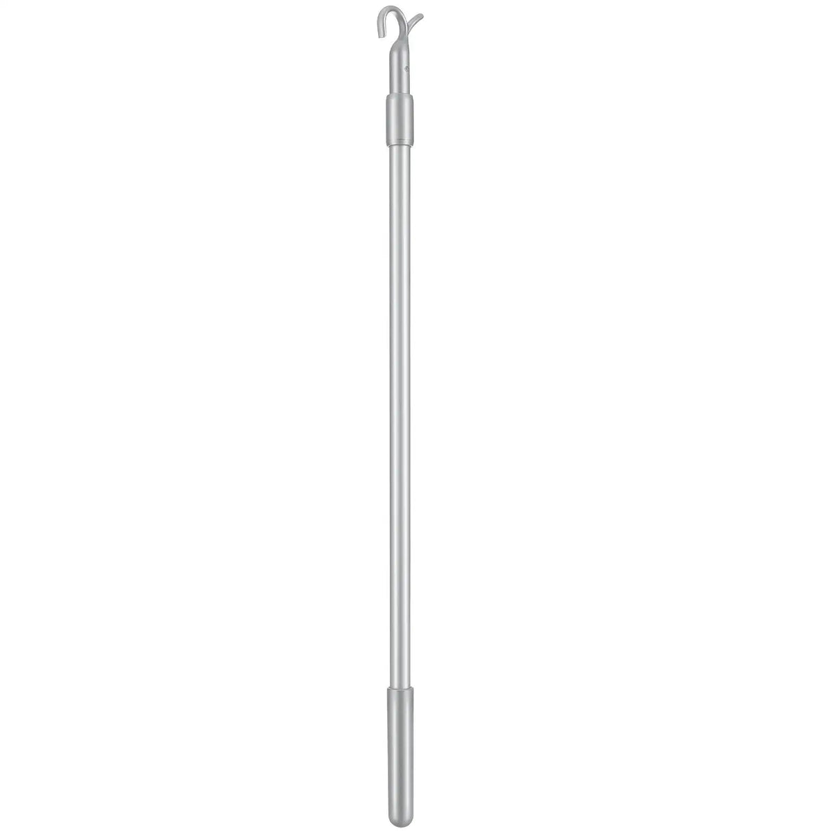 rideau tige télescopique argentée moderne crochet accessoire store vertical ouverture tissu chanvre lisse