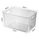 boîtes rangement transparentes moderne poignées crèmes gels lotions fridge organizer