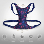 soutien gorge femme imprimé animalier bleu noir confortable ajustable