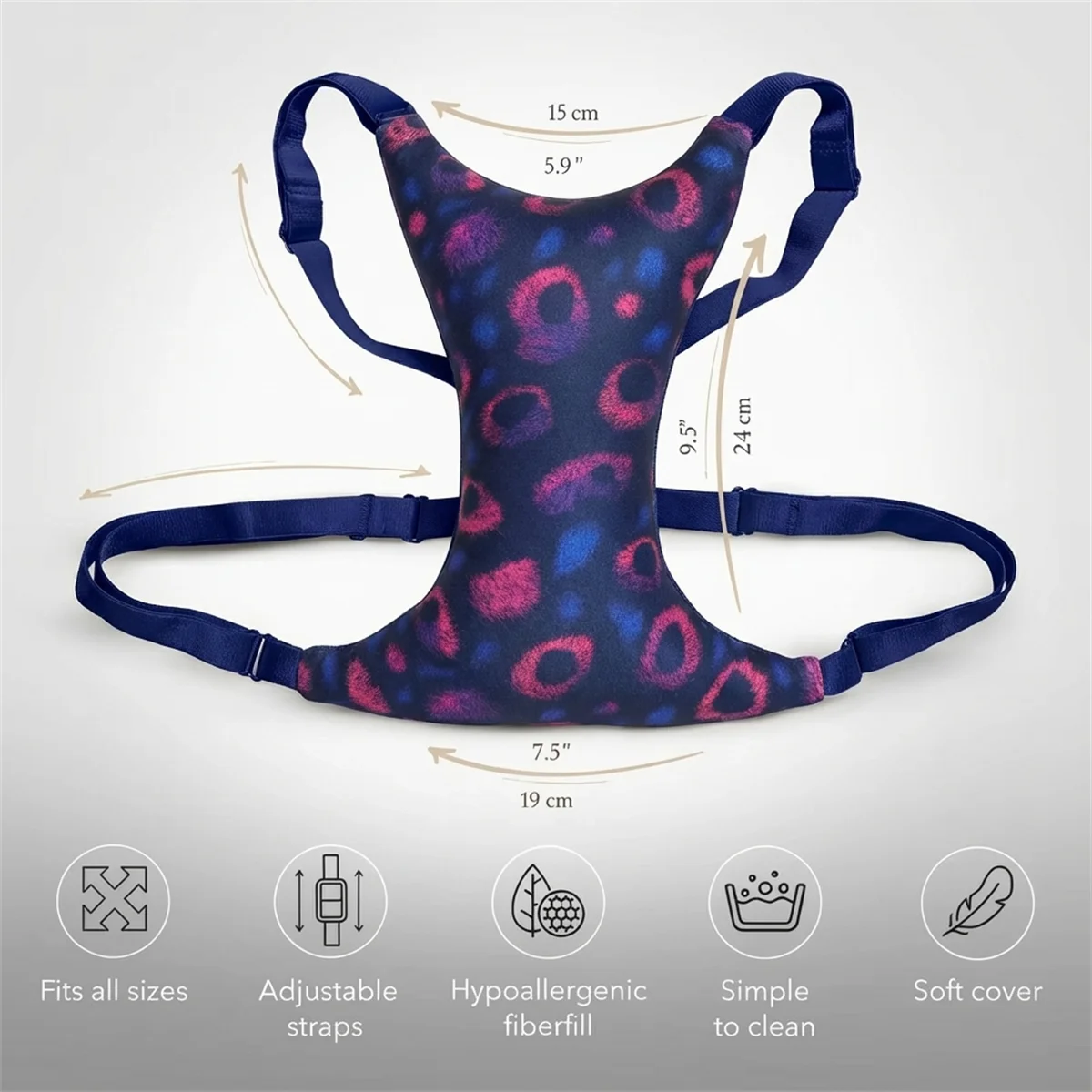 soutien gorge femme imprimé animalier bleu noir confortable ajustable