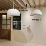 Détail abat-jour en polystyrène suspension design