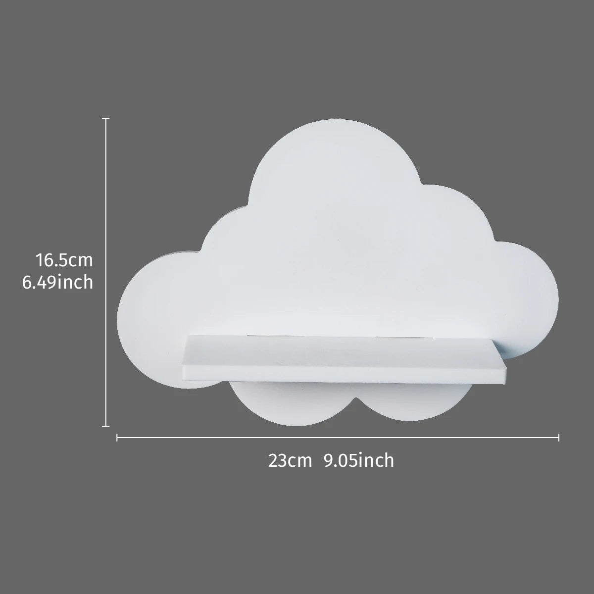 étagère murale moderne nuage blanche rangement petits objets deux cerfs dorés bougie blanche bouteilles