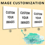 impressions toile photographies personnalisées moderne cadre bois blanc couple mariage famille decoration maison cadeau
