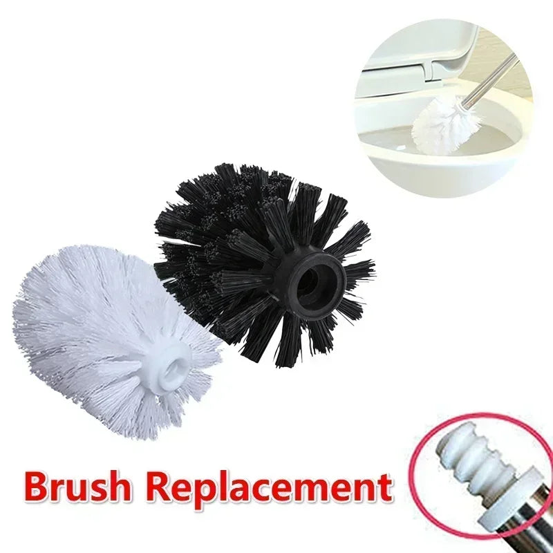 brosse toilette interchangeable blanche noire bristles denses moderne tringle fixe
