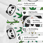 Housse de couette Panda Mandala en couleur beige dans un intérieur moderne