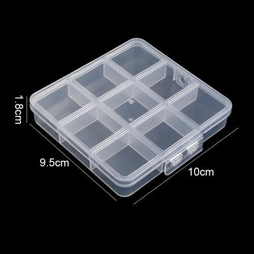 boîte rangement transparente compartiments réglables bijoux pratique moderne portative domestique