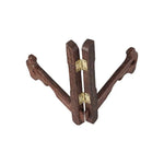 support assiettes bois marron texture naturelle classique visibles métalliques pliable utilisation multiple