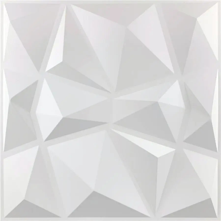 panneaux decoratifs 3d blanc geometrique moderne adhesif 30cm 30cm
