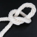 corde macramé coton blanc naturelle décoration murale artisanale bricolage rustique textile