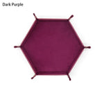 plateau jeu pliable moderne velours doux dés clips métalliques marron bleu marine rouge vert