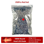 Diodes led bleu vert rouge jaune blanc rose violet orange 10mm ultra lumineuses modernes
