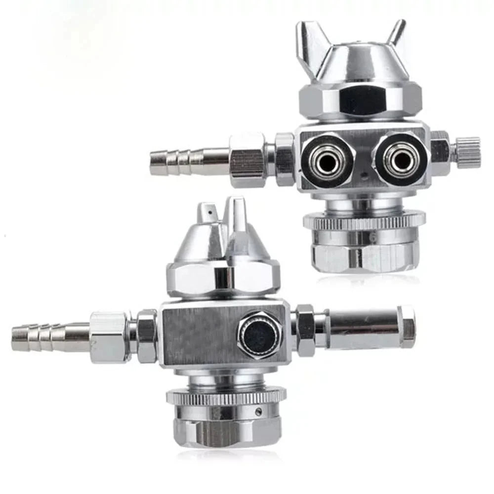régulateur pression argenté lisse industriel portable 0.5mm 1.0mm 1.3mm 2.0mm deux tubes connexion bouton