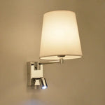 lampe murale moderne bras articulé abatjour beige chrome cuisine chambre coucher entree salles manger