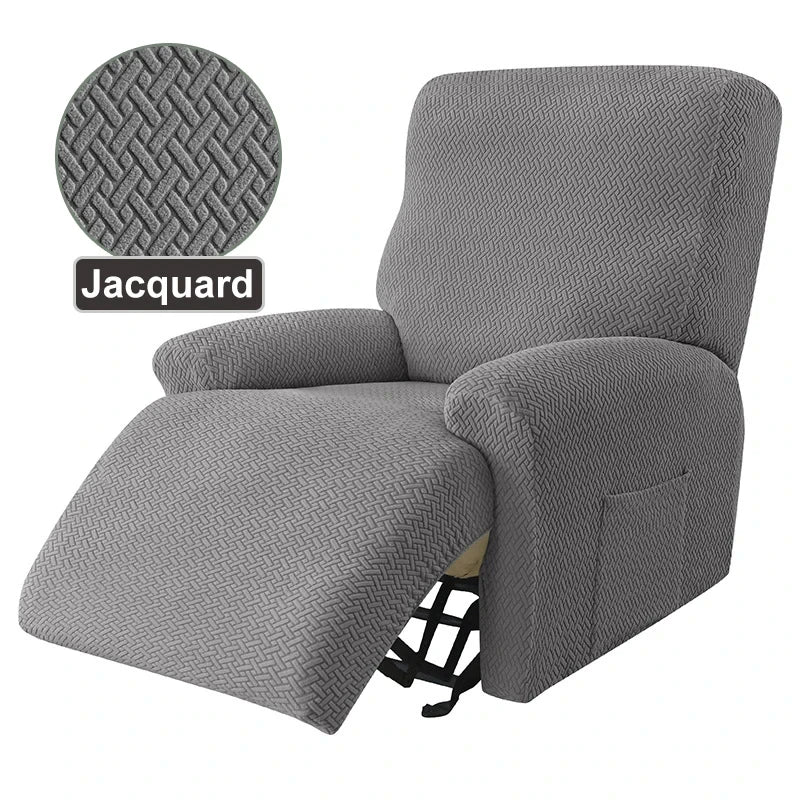 housses fauteuil gris tissu jacquard moderne élastique accueil pièces