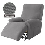 housses fauteuil gris tissu jacquard moderne élastique accueil pièces