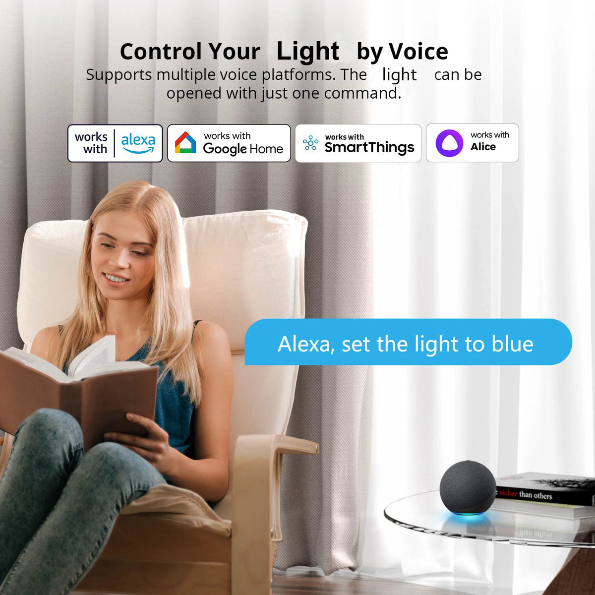 ampoule led intelligente e14 wifi zigbee multicolore blanc moderne minimaliste contrôle app smartphone