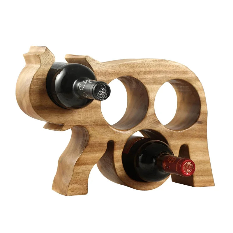 support bouteilles bois naturel moderne élégant vin haute qualité décoration intérieure contemporaine