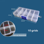 boîte rangement transparente 15 compartiments pratique réutilisable modulaire bijoux articles divers plastique respectueux environnement
