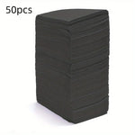 serviettes jetables rose noir bleu clair rayures horizontales simples pack 50 pièces tissu imperméable