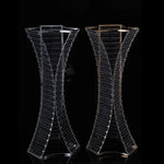 vase cristal transparent argenté moderne décoration anniversaire mariage événement festive